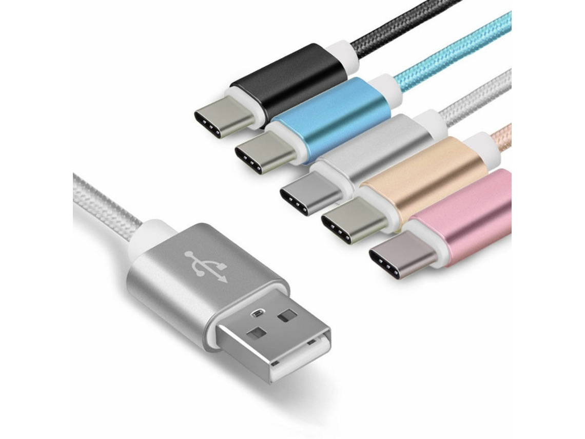 Cable de carga rápida USB tipo C de 5 piezas para Samsung S20, S10, S9, S8 Plus, Note 9 y 10 SUNNY SPACES