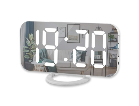 Reloj Despertador Digital LED con Espejo