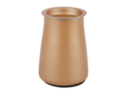 Taza con colador de café en polvo de acero inoxidable, accesorio para preparar café, color dorado