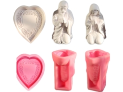 Juego De 3 Moldes De Silicona Con Forma De Corazón, Ideales Para Aficionados.