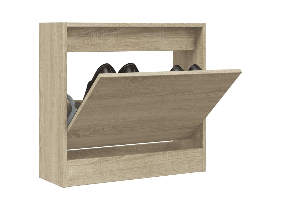 Zapatero | Armario Zapatero De Madera De Ingeniería Roble Sonoma 60x21x57 Cm
