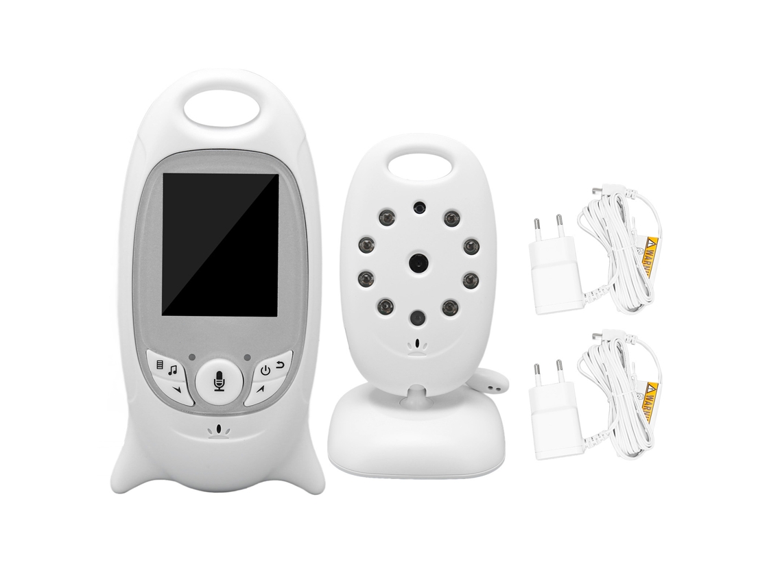 Cámara de vigilancia para bebés 2.4G, inalámbrica, con video, audio bidireccional, visión nocturna, intercomunicador, 100-240 V, enchufe de la UE