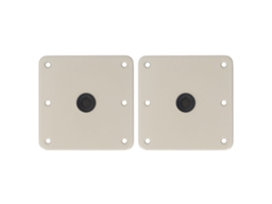 2 Bases Giratorias Para Asientos De Barco De 7x7 Pulgadas, De Aleación De Aluminio Color Beige, Para Embarcaciones Marinas.