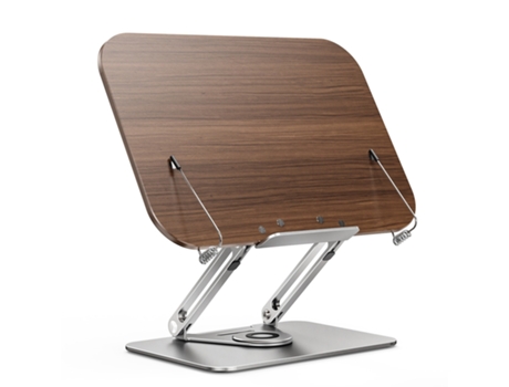 Bisofice Soporte de escritorio para libros para lectura con base giratoria de 360 grados plegable y ángulo ajustable