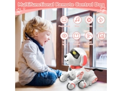 Juguete para Perro Robot Perro con Control Remoto Juguete eléctrico para Perros para niños de 8 a 12 años Rosa BISBISOUS