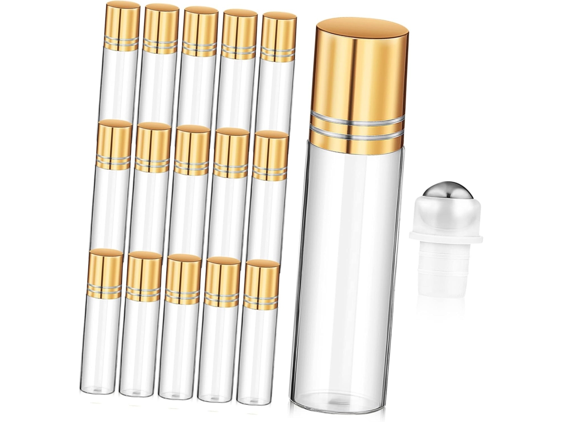Juego De 15 Frascos De Perfume Roll-on Recargables, Vacíos Y Multifuncionales.