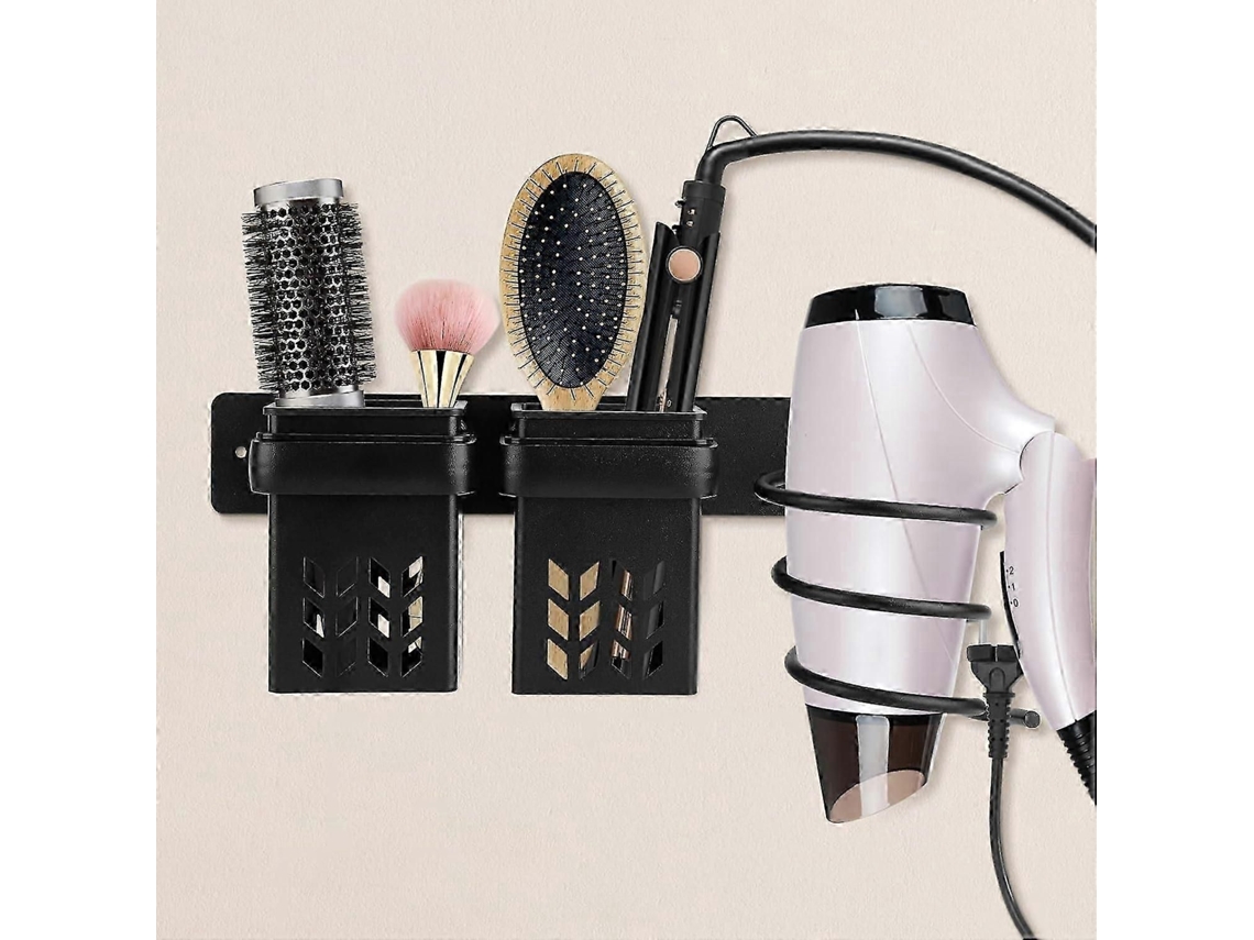 Soporte para secador de pelo, estante de pared para el cabello con estante de almacenamiento, Pa Ra Ban GOKOCO