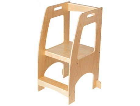Taburete con escalón Learning Tower para niños con barreras - Taburete con escalón, 2 niveles - Carga máxima 100 kg MAMABRUM