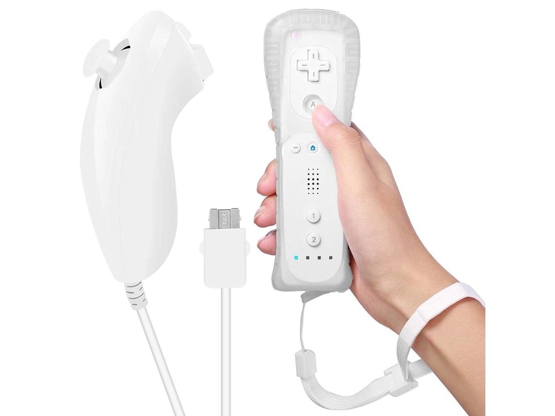 Mando Y Nunchuk De Repuesto Para Wii/wii U (blanco)