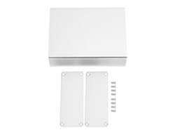 Caja de proyecto integrada de aluminio plateado mate para montaje de PCB, carcasa electrónica de 29x74x100 mm