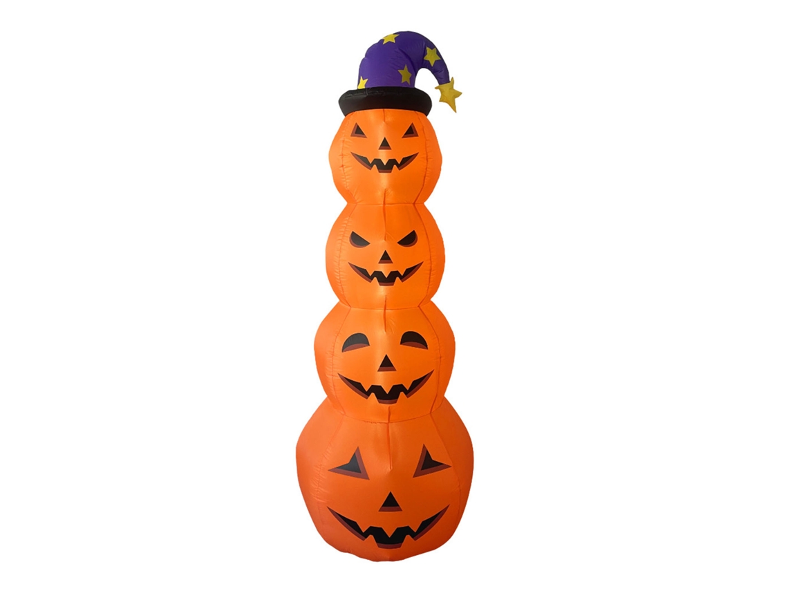 Calabazas Hinchables Con Luces Led, De 2,4 M De Altura, Para La Decoración De Interiores Y Exteriores.