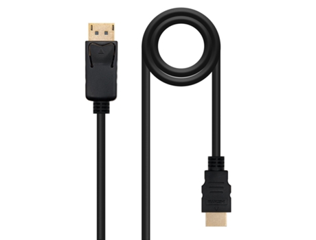 NanoCable 10.15.4301 Adaptador de cable de video 1M Displayport Hdmi Negro
