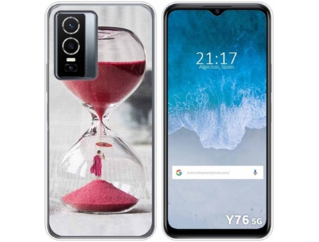 Carcasa para Vivo Y76 5G TUMUNDOSMARTPHONE Dibujos Reloj Multicolor