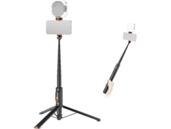 Trípode Para Selfies De 57,9" Con Soporte Para Teléfono Y Control Remoto Para Grabar Videos (negro)