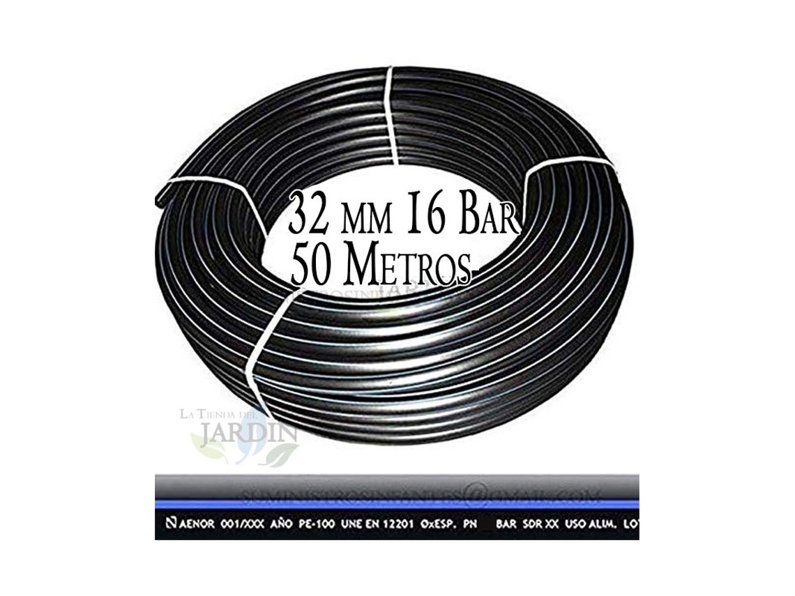 Tuberia Polietileno Alimentaria 32 Mm 16 Bar 50M Pe100 Alta Densidad Aenor SUINGA