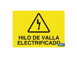 Señal poliestireno 297x210 hilo de valla electrificado