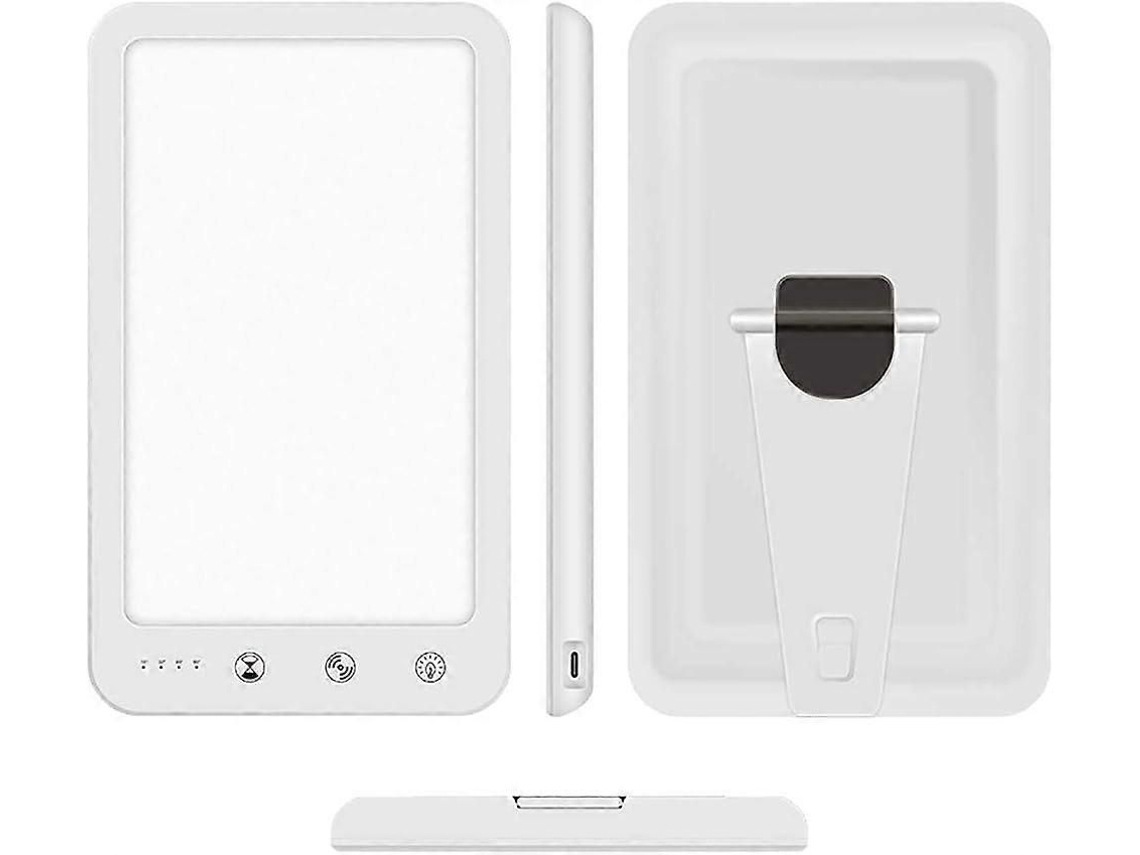 Lámpara de luz diurna de 10000 lux, fototerapia, tratamiento sin rayos UV, portátil con temporizador, antidepresivo, LED, solar GOKOCO