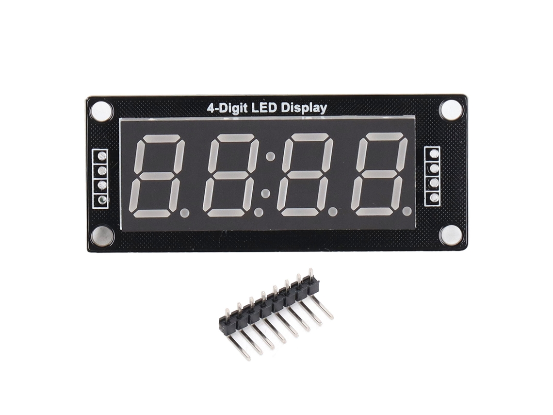 Módulo De Pantalla Led De 7 Segmentos Y 4 Dígitos Con Pin De 5 V Para Reloj Digital Diy