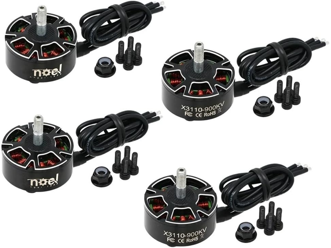 4 Unidades De Motor Sin Escobillas X3110 De 900 Kv Y 4-6s Fpv Para Accesorios De Drones De Carreras Rc Diy