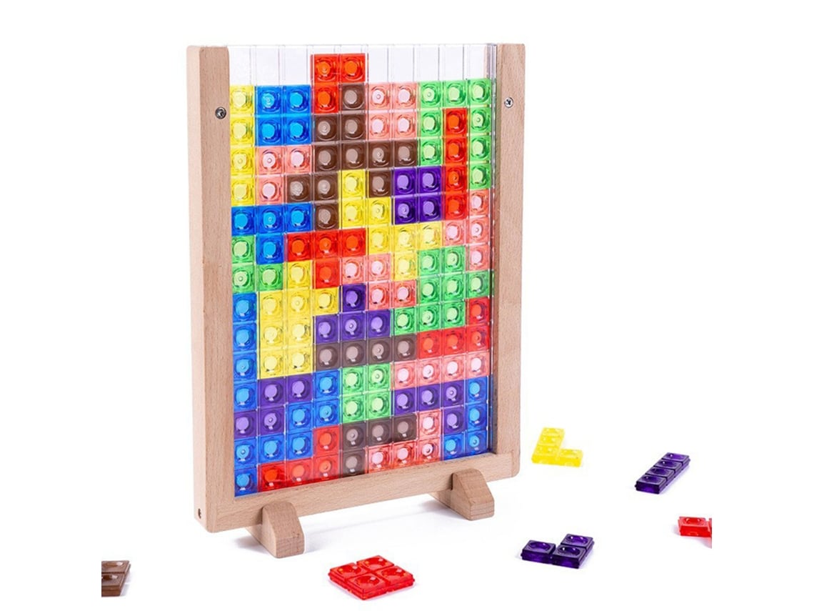 Ats-juguete De Rompecabezas Transparente 3d, Puzzle Ruso Con Bloques De Madera, Tablero Educatsivo De Juego