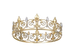 Corona Real de Metal para Hombre, Tiaras y Sombreros Redondos para Fiestas de Cumpleaños