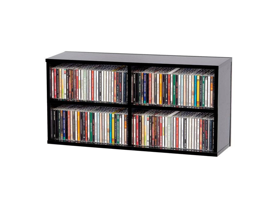 Glorioso Caja De Cd 180 Casita De Almacenamiento 180 Cd Acabado Negro Glorious Dj