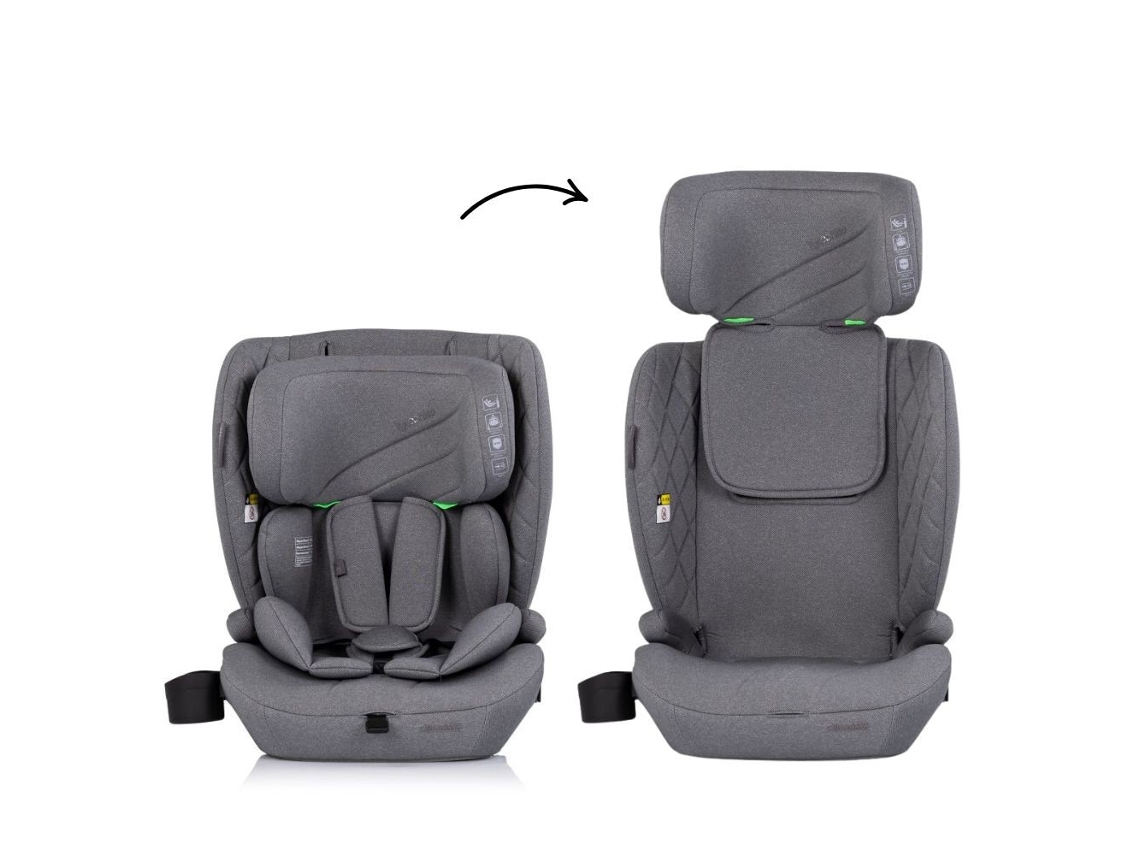 Silla de coche Tycoon Iso I talla 76 150 cm con Isofix Chipolino gris nube
