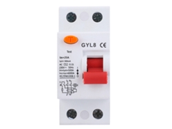 Veloriskku Disjuntor Corrente 2P 25A 300mA Fuga Elétrica 230VAC Ip20 S/MARCA