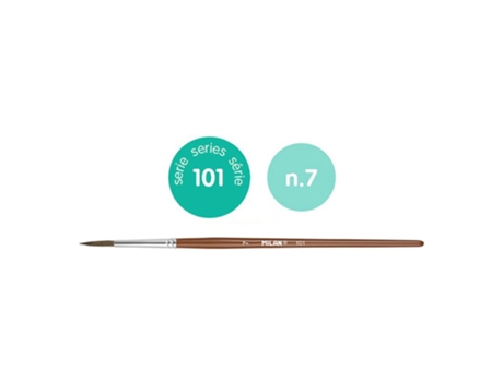 Pincel Escolar Redondo S Serie 101 Não. 7 Castanhomilan