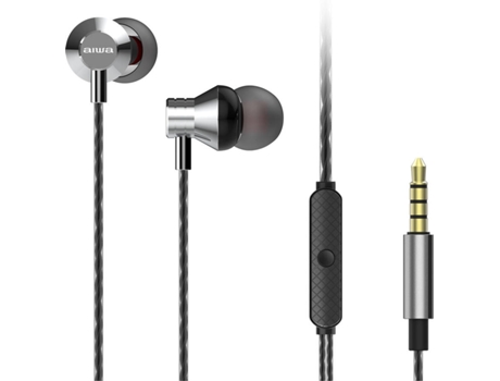 Auriculares con Cable AIWA ESTM-50SL (In Ear - Micrófono - Gris)