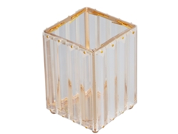 Soporte Para Brochas De Maquillaje De Gran Capacidad, Elegante, Duradero, De Acero Inoxidable Y Anticorrosión.