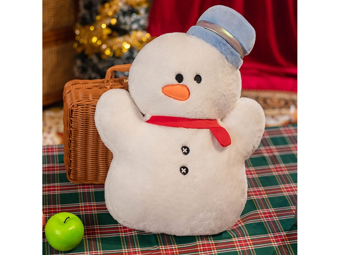 (muñeco De Nieve Navideño Rosa 45 Cm) Peluche, Cojín Para Sofá