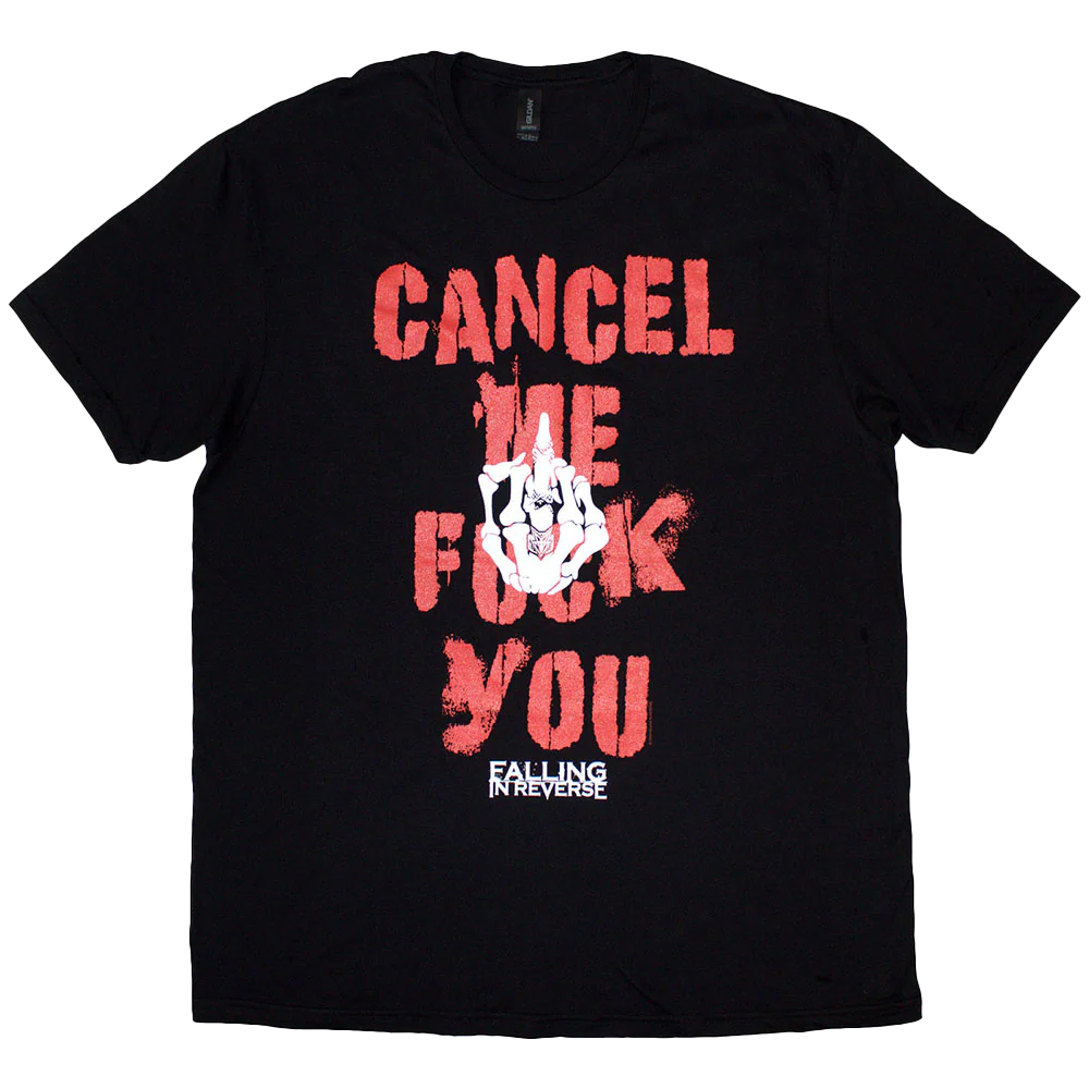 Falling In Reverse Cancel Me F*** You T-shirt Unisex Rockinstone Size:xl