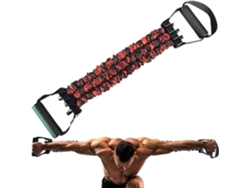 Banda De Resistencia De 3 Agujeros Con Asa, 3 Niveles De Resistencia Ajustables Para Entrenamiento Muscular (75 Libras/rojo) Gertiz