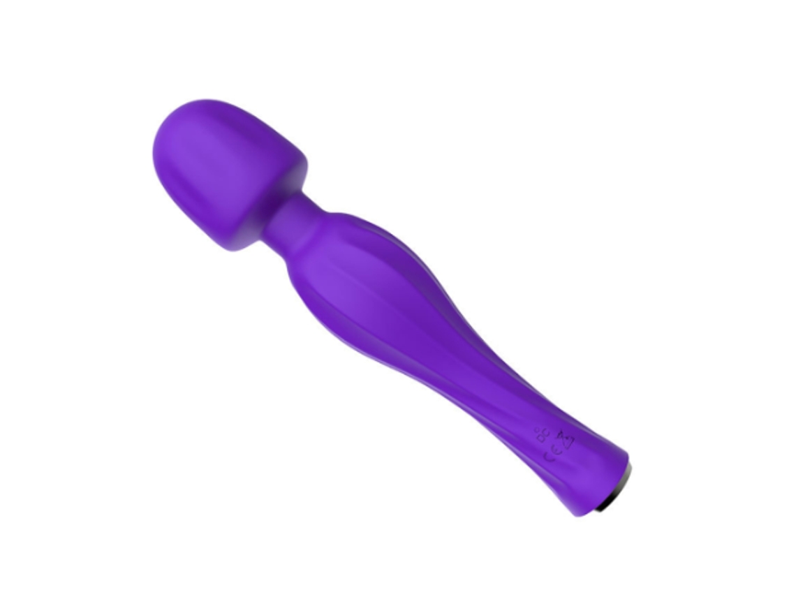 Masajeador vibrador para placer femenino, potente juguete sexual con 20 modos de vibración y 8 velocidades, morado