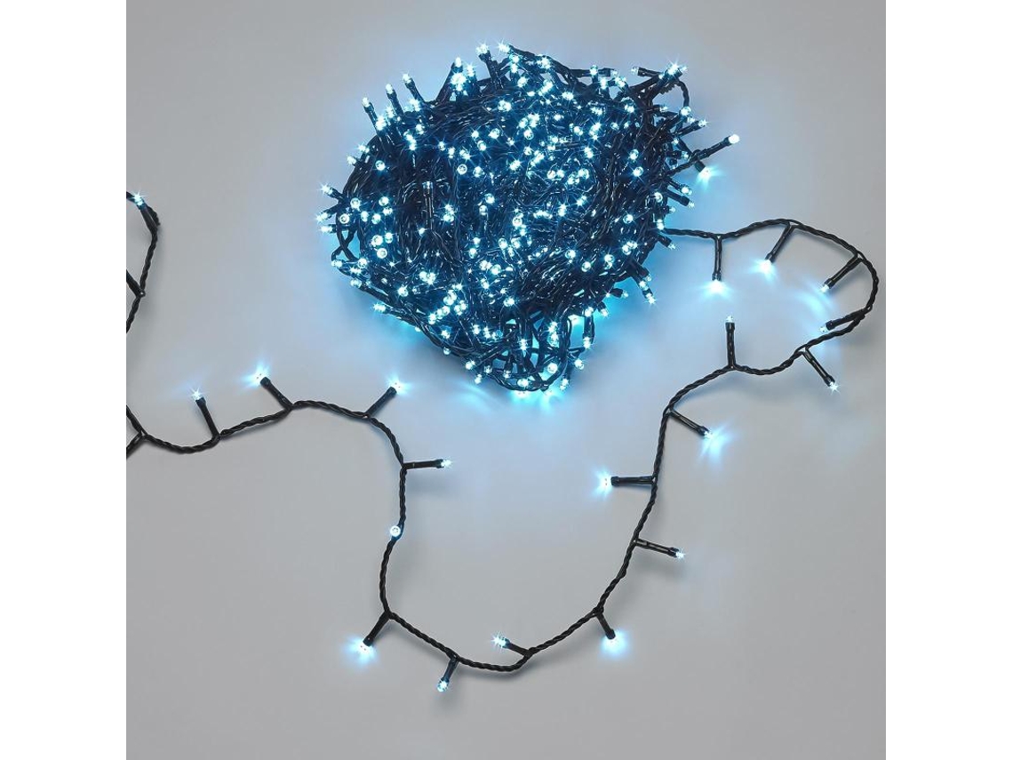 Guirnalda luces navidad 1000 leds azul hielo uso en interiores / exteriores ip44