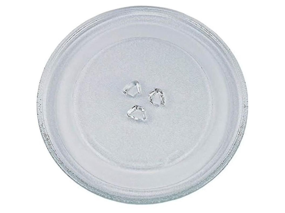 Placa De Vidrio Giratoria Universal Para Microondas 245mm Con 3 Fijadores