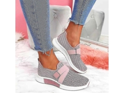 Zapatillas Sin Cordones Para Mujer Con Suela De Plataforma Ortopédica, Cómodas Para Caminar, Zapatillas De Moda Para Mujer.