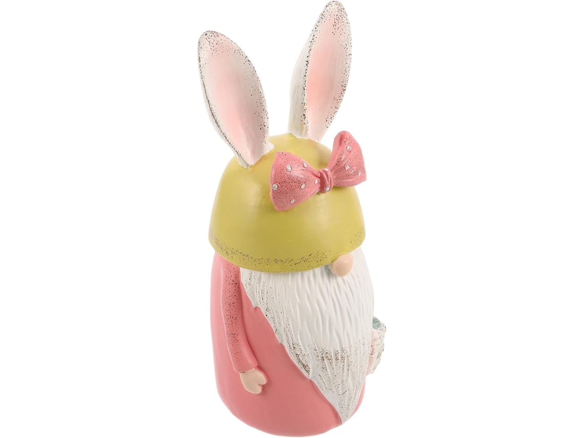 Figuras Conejitos Gnomos Resina Pintadas Decoración Pascua Estilo Rústico Campestre Ideal Primavera Estar