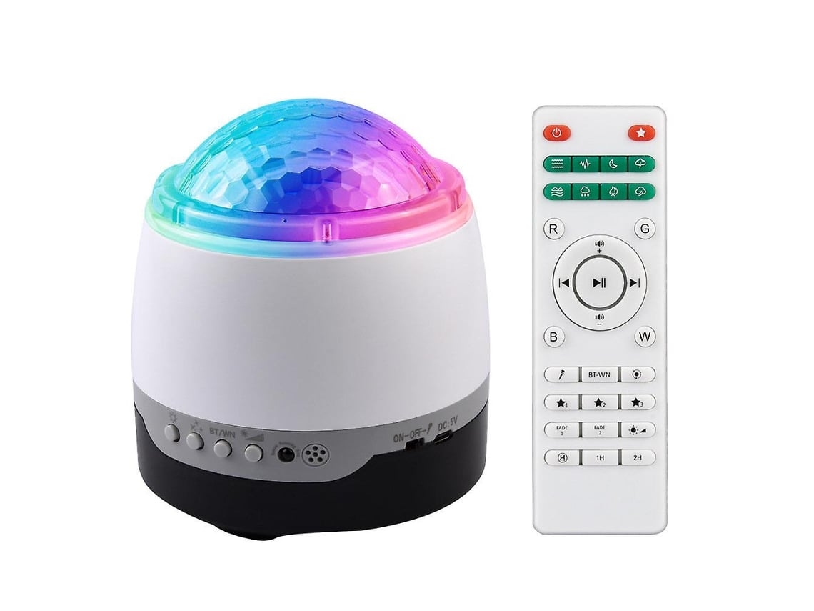 Lámpara De Cielo Estrellado Nocturno L, Lámpara De Proyector, Luz De Proyector Musical, Luz De Bebé De Noche Oceánica, Con Bluetooth