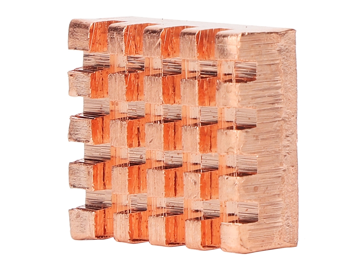 Disipador de calor de latón puro de 8 piezas de 12 x 14 mm para refrigeración