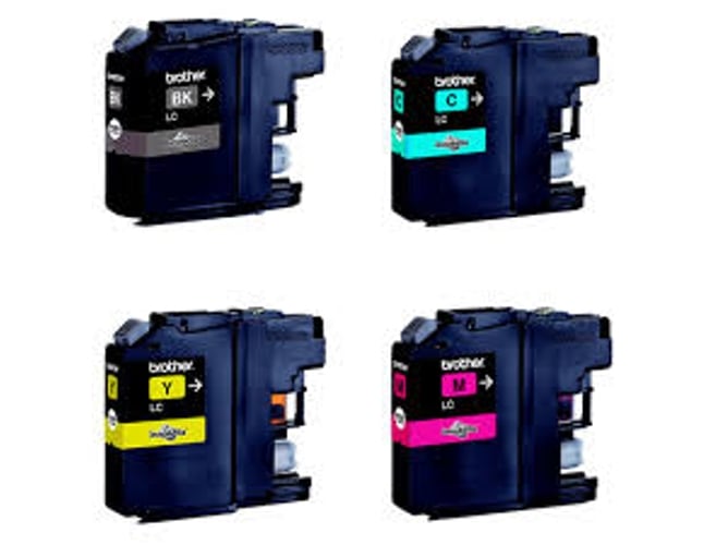 Pack 4 cartuchos de tinta Original BROTHER LC121VALBP negro, cian, magenta y amarillo 300 páginas negro / 300 páginas color