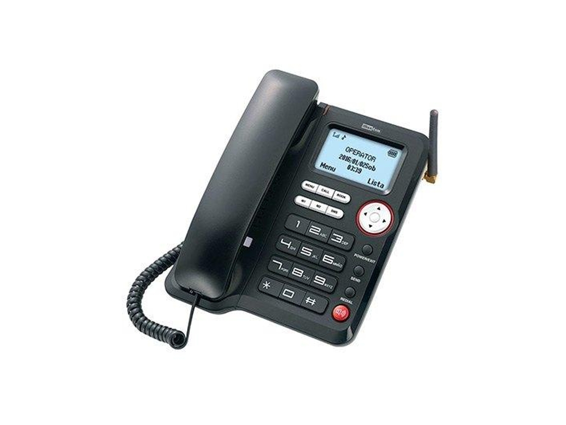 Teléfono Fijo MAXCOM Mm28D Negro