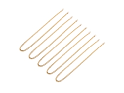 5 Piezas De Cadena De Aluminio De 1 M, Estilo Elegante, Con Cierre Para La Elaboración De Joyas De Oro.