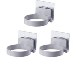 Soporte de pared para secador de pelo, soporte para el cabello, estante con ventosa autoadhesiva, GOKOCO