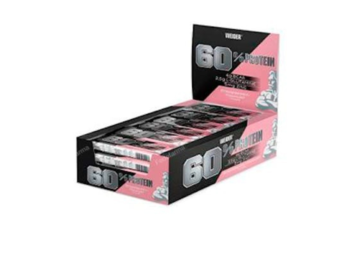 Barrita de yogur de fresa con proteína Weider 60 45 gr