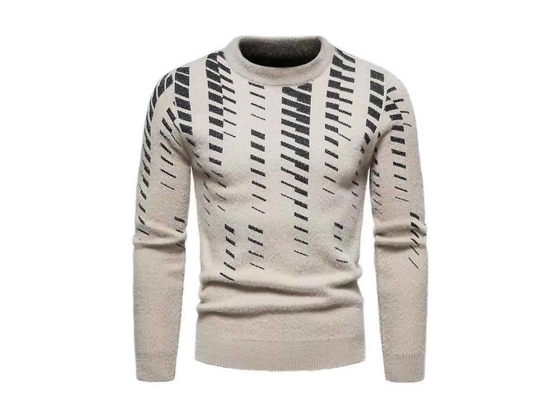 2026-jumper De Punto Slim Fit Para Hombre Con Manga Larga Y Cuello Redondo, Sudadera Casual De Invierno