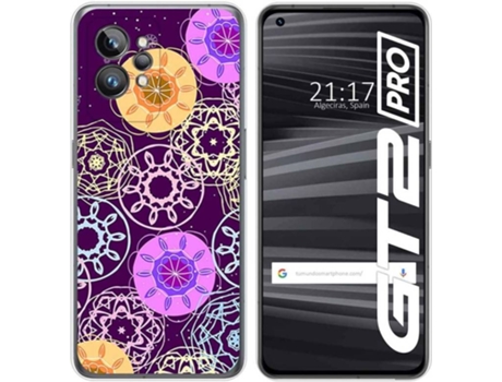 Carcasa para Realme GT 2 Pro 5G TUMUNDOSMARTPHONE Dibujos Radial Multicolor