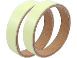 2 unidades de tira LED autoadhesiva de PVC PET verde para escenario, 15 mm x 1 m CHABERLU