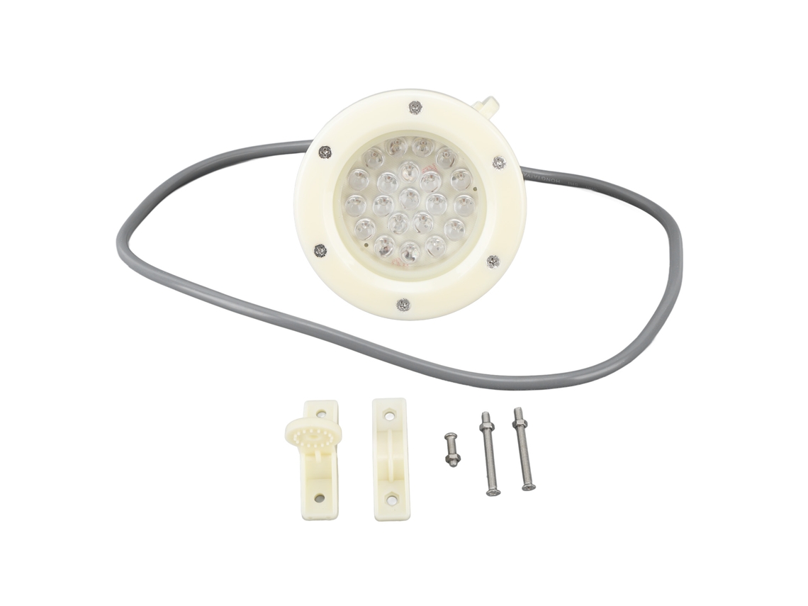 Luz LED sumergible para piscina, 220 V, 5 W, 110 mm, amarillo/naranja, superbrillante e impermeable | Sin marca